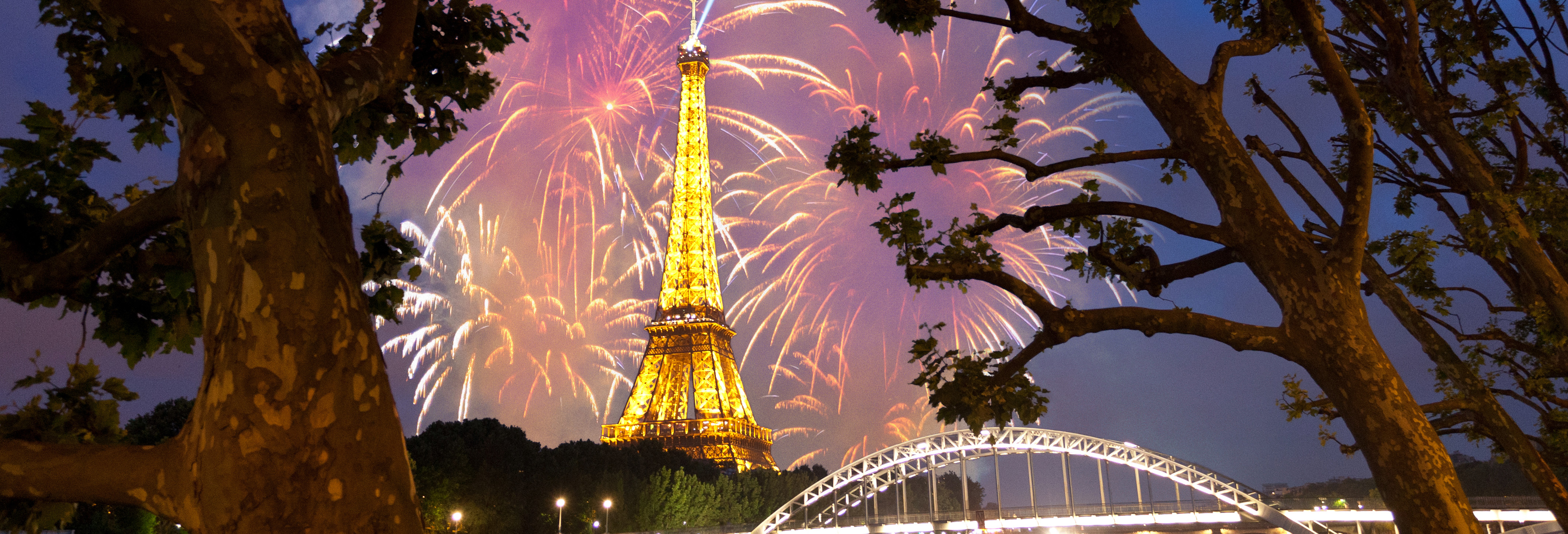 Eiffel Tower fireworks