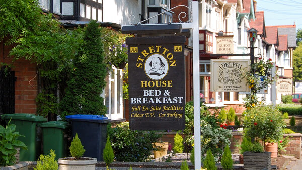 Bed and breakfast sign