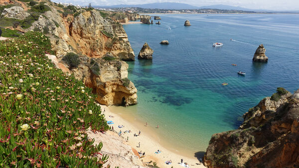 Large detailed tourist map of Algarve, Algarve