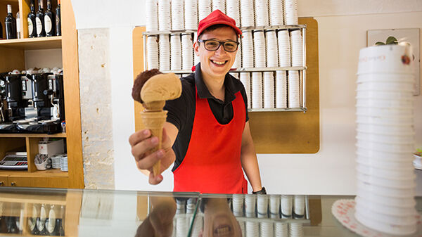 Gelato cone