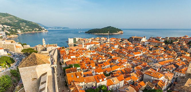 Dubrovnik rooftop view