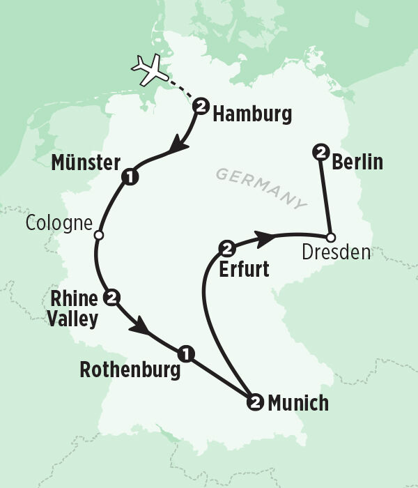 Germany Tour Map - Rick Steves