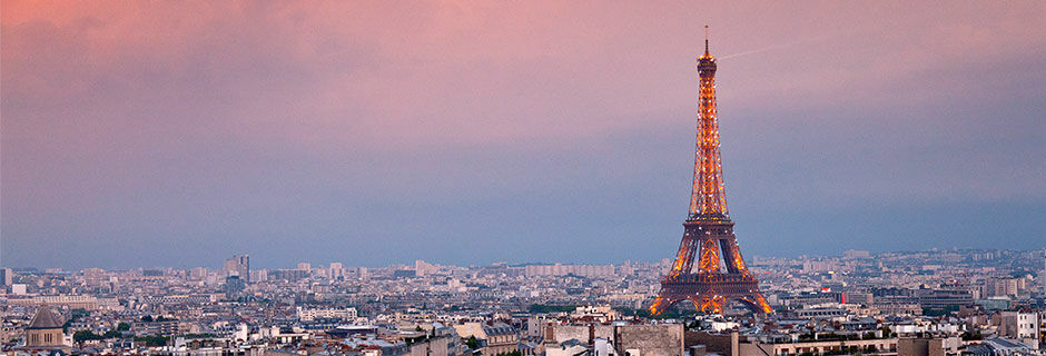 Eiffel Tower at dusk, Paris