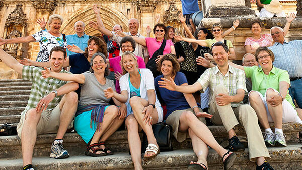Group picture at Alcobaca Monastery, Portugal