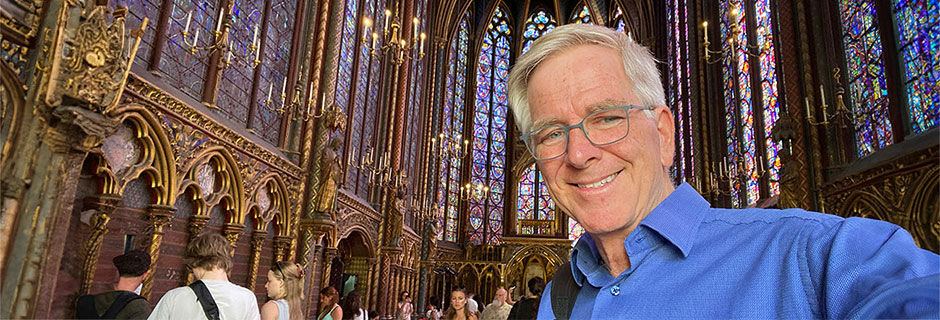 Rick at Sainte-Chapelle, Paris