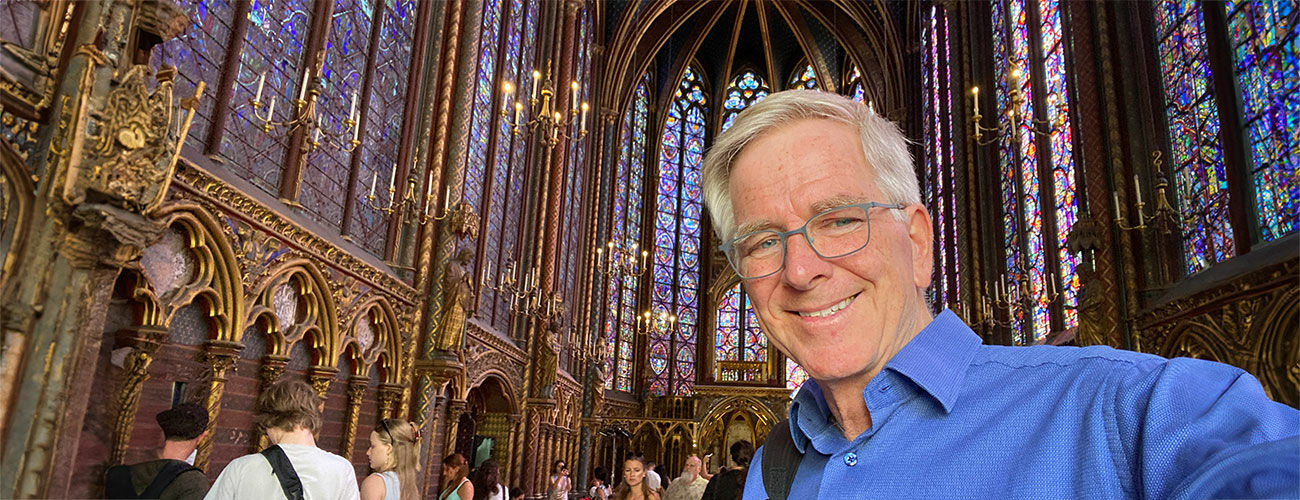 Rick at Sainte-Chapelle, Paris