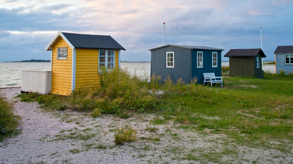 Beach huts, Aero, Denmark