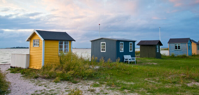 Beach huts, Aero, Denmark