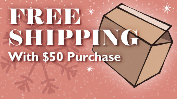 Free shipping with $50 purchase