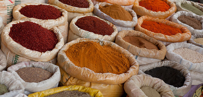 Spices in Istanbul, Turkey