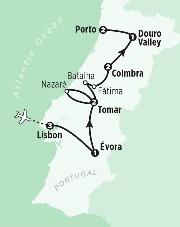 portugal-tour-route-map