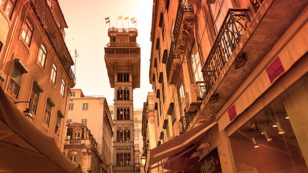 Santa Justa Lift, Lisbon, Portugal