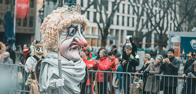 Carnival parade marcher, Dusseldorf, Germany