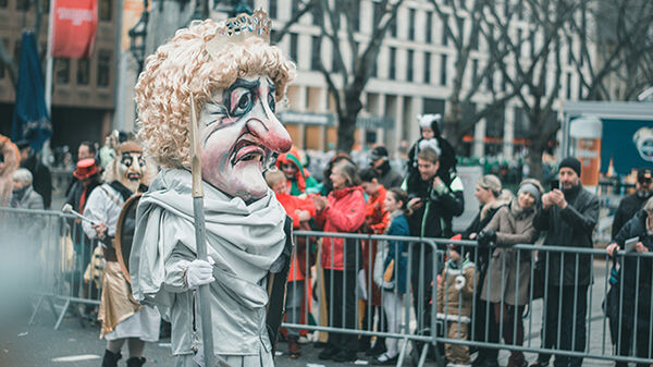 Carnival parade marcher, Dusseldorf, Germany