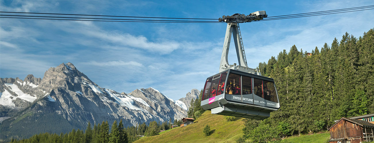 Gondola in Berner Oberland, Switzerland