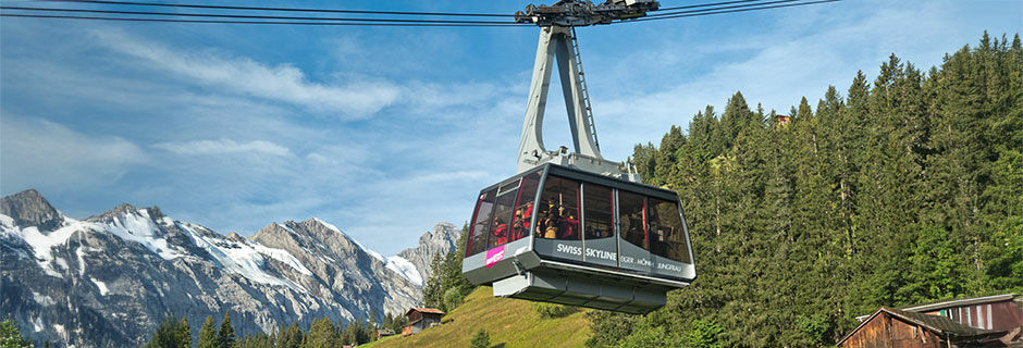 Gondola in Berner Oberland, Switzerland