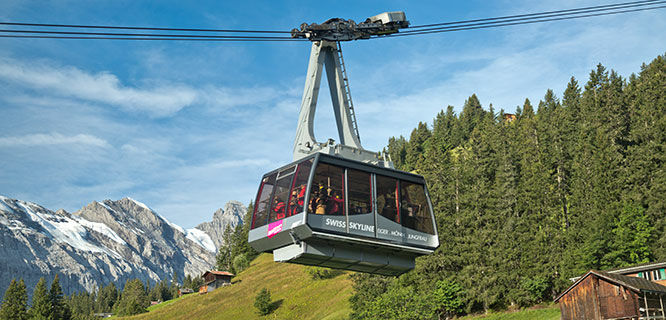 Gondola in Berner Oberland, Switzerland