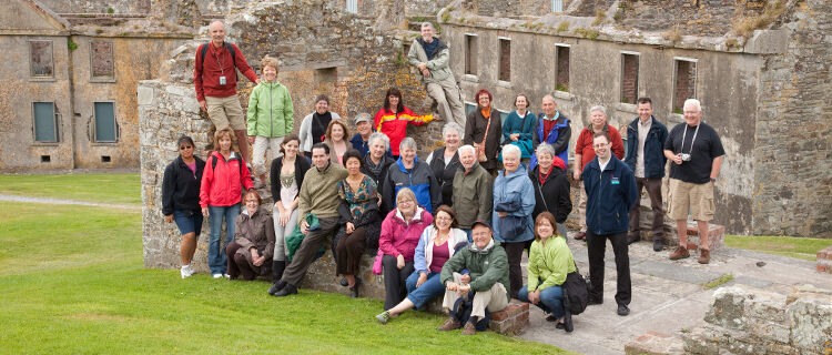 Tour group at Charles Fort, Kinsale, Ireland