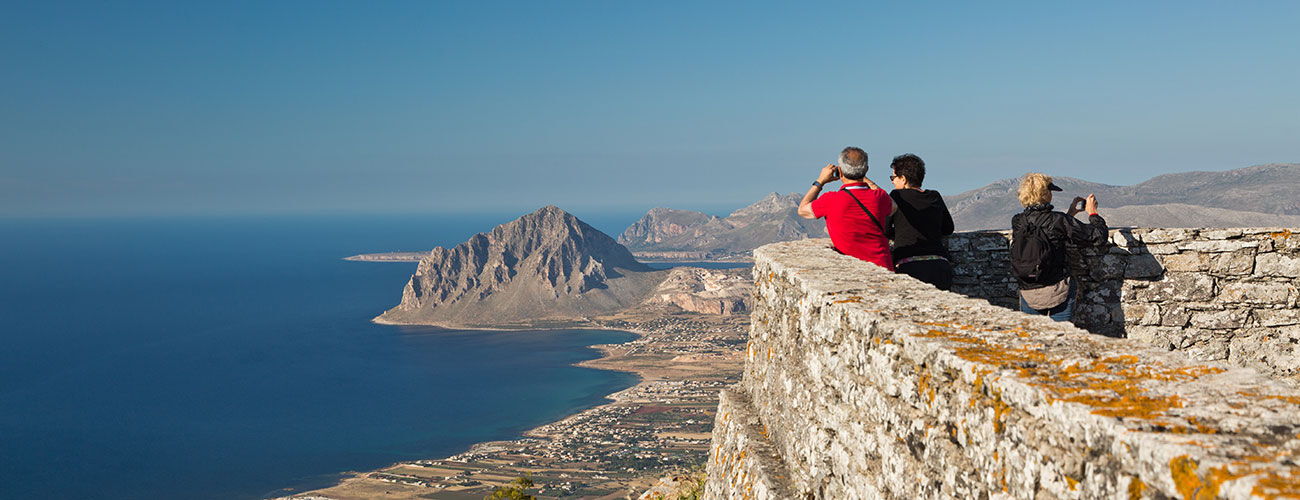 sea view in erice sicily