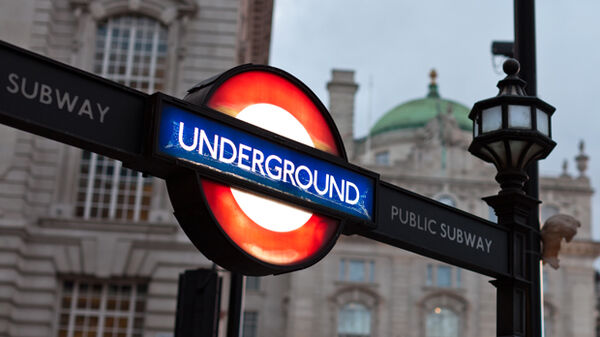Underground sign, London, England