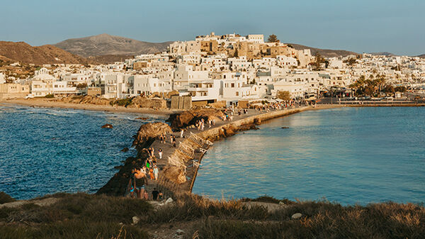 View of town, Naxos, Greece