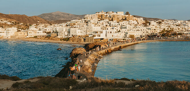 View of town, Naxos, Greece
