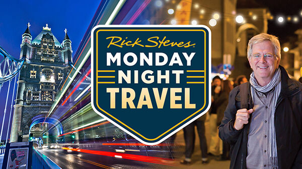 rick steves and tower bridge at night