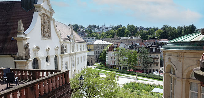 overview of buildings in baden-baden germany