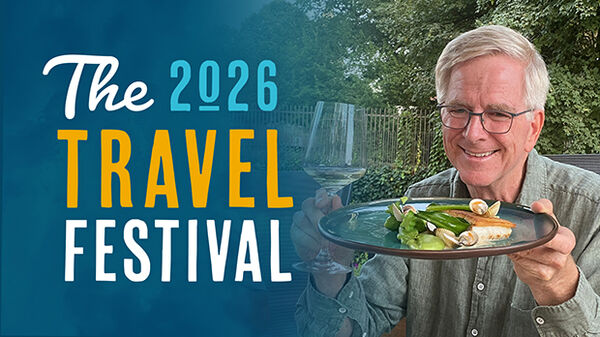 man with plate of food