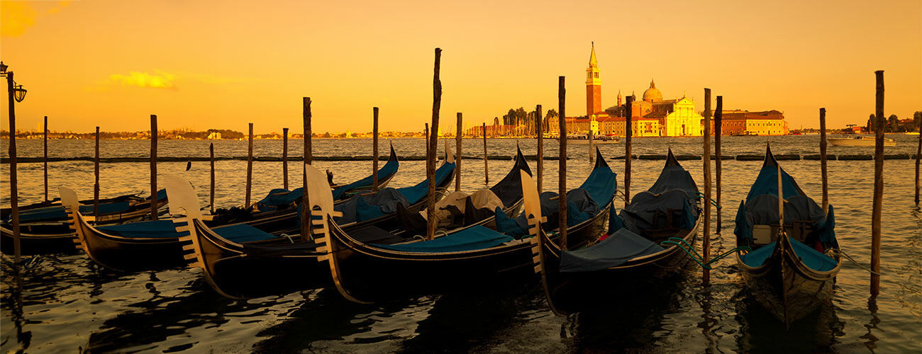 Venice gondolas