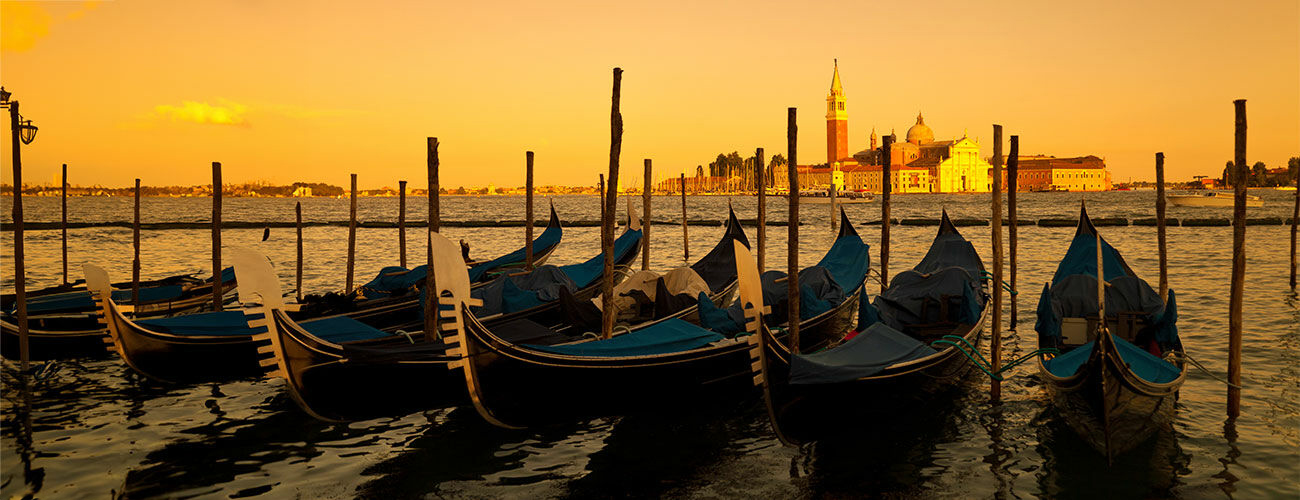Venice gondolas