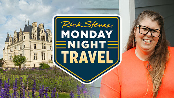 chateau villandry and woman