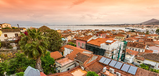 rooftops-in-nafplio-greece-at-sunset