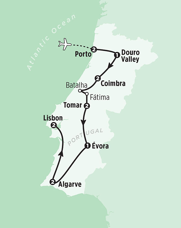 Rick Steves Best of Portugal Tour Map