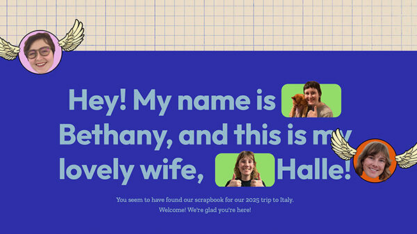 Bethany Williams' scrapbook