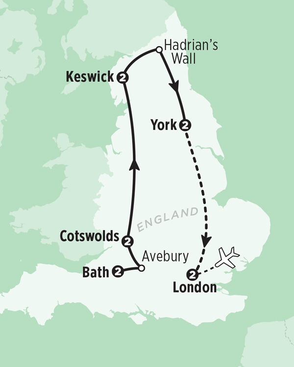 Rick Steves My Way England tour map