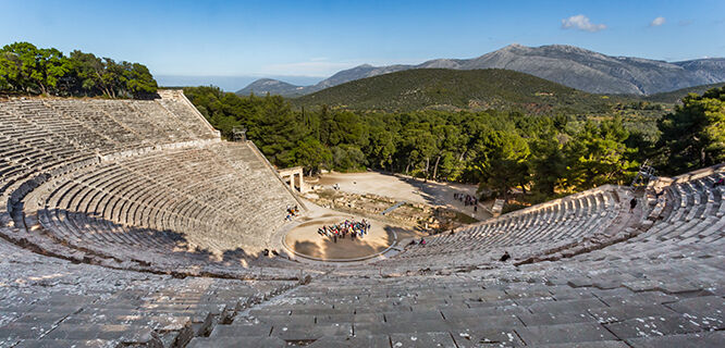 Ancient theater, Epidavros, Greece