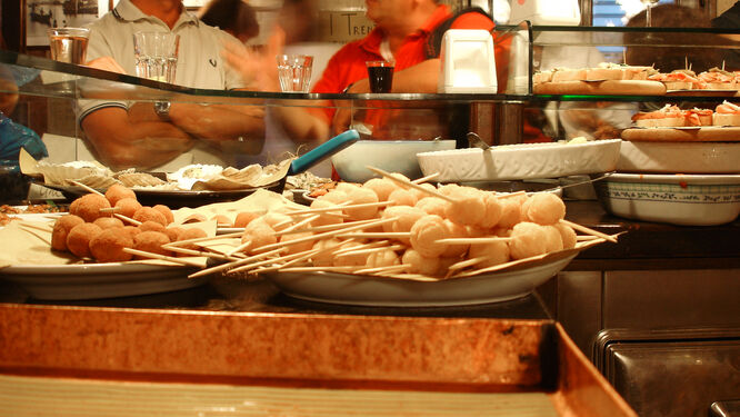 Cicchetti options in Venice, Italy