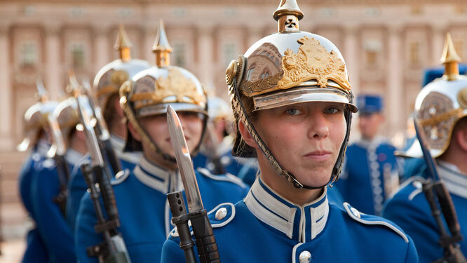 Noon Military Parade, Royal Palace, Stockholm, Sweden