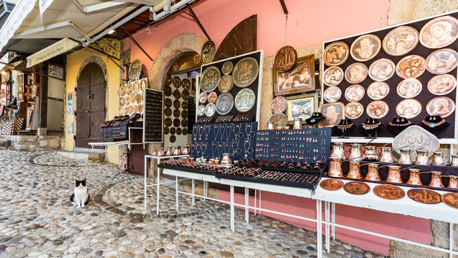 Coppersmiths street in Mostar, Bosnia-Herzegovina