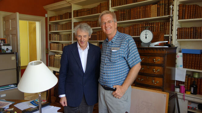 Rick Steves and the Earl of Wemyss, Cotswolds, England