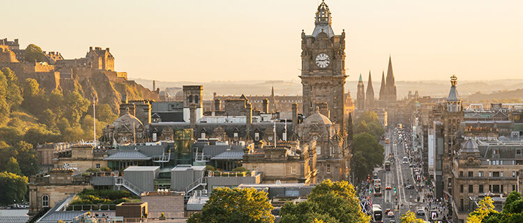Overview of Edinburgh, Scotland