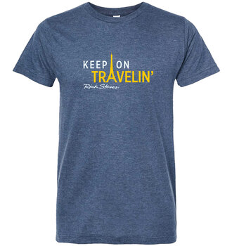 Rick Steves' "Keep on Travelin" T-shirt